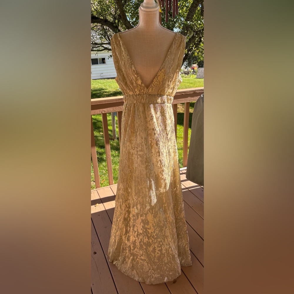 Gold Foil Party Dress